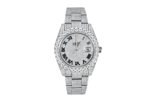 Montre bustdown en moissanite