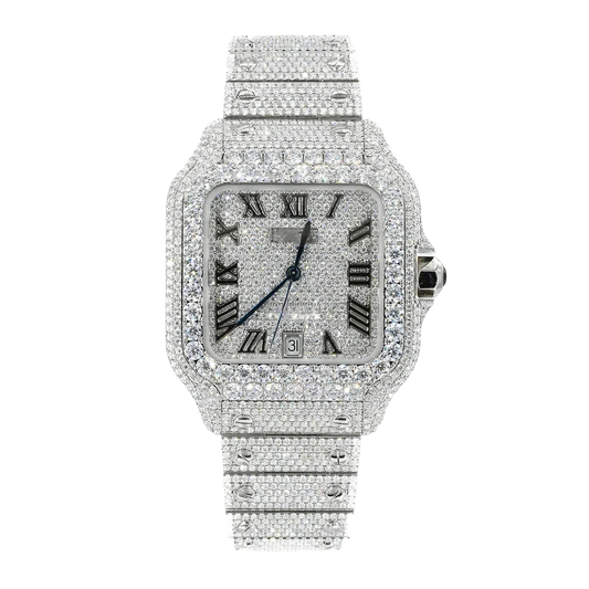 Montre bustdown en moissanite